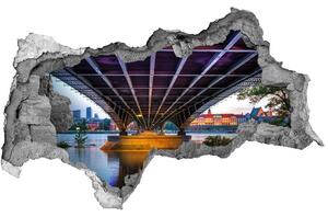 Nálepka fototapeta 3D výhľad Most vo varšave