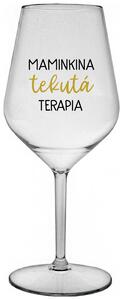 Priehľadný nerozbitný pohár na víno 470 ml - MAMINKINA TEKUTÁ TERAPIA