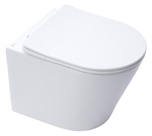 Wc závesné SAT Infinitio s doskou softclose, mat, so zadným odpadom SATINF010RREXPWM
