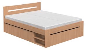 DREVONA Manželská posteľ 160 cm REA KIRA buk