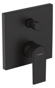 Sprchová a vaňová batéria Hansgrohe Vernis Shape bez podomietkového telesa čierny mat 71468670