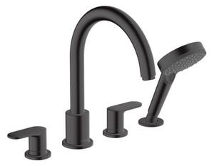 Vaňová batéria Hansgrohe Vernis Blend so sprchovacím setom čierny mat 71456670