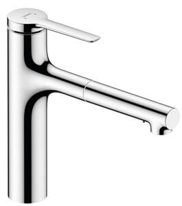 Drezová batéria Hansgrohe Zesis s vyťahovacou spŕškou, 2 prúdy chróm 74801000
