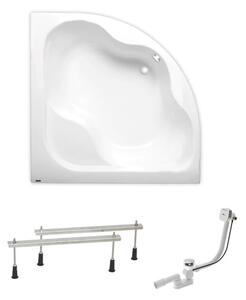 Rohová vaňa Laguna Syntia Plus 150x150 cm akrylát ľavá aj pravá SIKOSY1500APN
