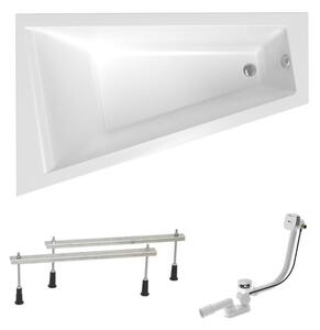 Asymetrická vaňa Laguna Idea Plus 160x100 cm akrylát ľavá SIKOID1600LAPN