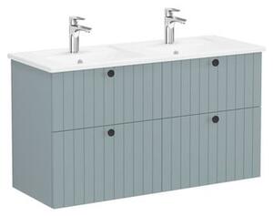 Kúpeľňová skrinka s umývadlom VitrA Root 120x67x46 cm zelená mat ROOTG120GINTS