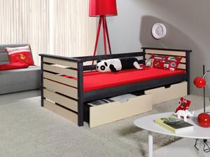 KALA masívne drevo detská posteľ s úložným priestorom na posteľnú bielizeň180x80cm