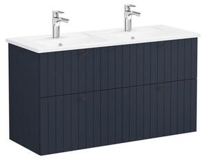 Kúpeľňová skrinka s umývadlom VitrA Root 120x67x46 cm modrá mat ROOTG120BINTS