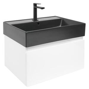Kúpeľňová skrinka s umývadlom SAT B-WAY 59x30x45 cm biely lesk BWAY60WU2BB