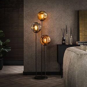 Stojacia lampa Stellar, 3 svetlá, sklo, kov, viacfarebná