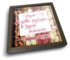 Sablio Mandle v čokoláde Přeji ti vše nejlepší k tvému svátku - 4x 80g