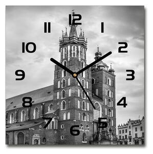 Sklenené hodiny štvorec Krakov Poľsko