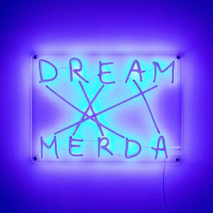 Dekoračné nástenné LED svetlo Dream-Merda, modrá