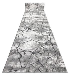 Behúň COZY 8873 Cracks beton - Štrukturálny, tmavosivý