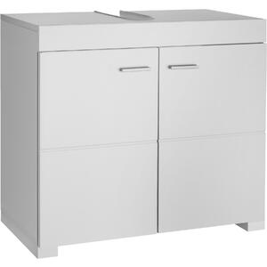 Skrinka pod umývadlo Idris, 2 priehradky,nosnosť 35 kg - biela