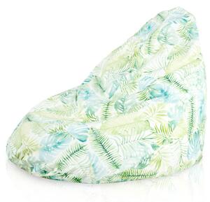 Sedací vak DROP XXL maľované lístie monstera
