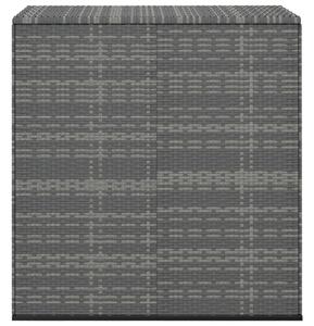 Záhradný úložný box z polyratanu 100x49x103,5 cm sivý