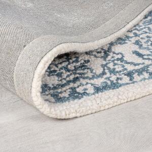 Flair Rugs koberce Kusový koberec Wool Loop Yasmin Ivory/Blue - 160x230 cm