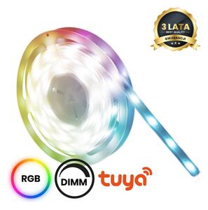 LED RGBW Kúpeľňový stmievateľný pásik LED/7,5W/12V IP65 3m Wi-Fi Tuya