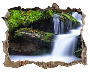 Nálepka fototapeta 3D výhled Vodopád v lese nd-k-76241598