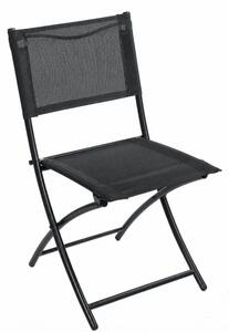 Set dvoch záhradných stoličiek SIESTA čierny