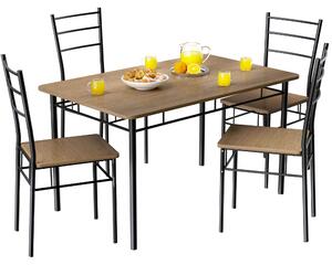 Jedálenský set Leo - hnedá
