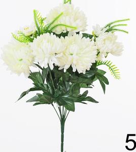 Kytica chryzantéma biela 1500334B - Umelé kvety