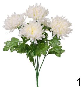 Kytica chryzantéma 48cm biela 211499B - Umelé kvety