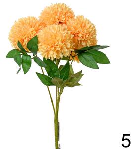 Kytica chryzantéma x5 45cm oranžová 202399O - Umelé kvety