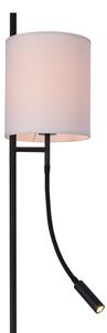 LED Stojacia lampa TOKYO 1xE27/40W/230V + LED/3W čierna/biela