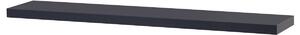 Autronic - Polička nástenná 120 cm, MDF, farba tmavo sivý mat, baleno v ochranej fólii - P-002 GREY2