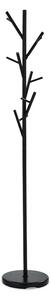 Autronic - Vešiak stojanový, kovová konštrukcia, čierny matný lak, výška 170 cm, nosnosť 10 kg - 83766-02A BK