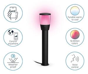 WiZ - LED RGBW Stmievateľná vonkajšia lampa ELPAS LED/4,8W/12/230V IP65 Wi-Fi