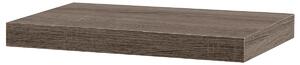 Autronic - Polička nástenná 40 cm, MDF, 3D dekor dub sonoma dark, baleno v ochranej fólii - P-023 SON2