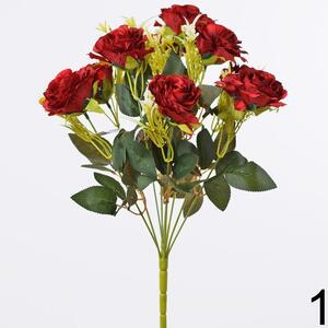 Kytica ruža červená 1001483C - Umelé kvety