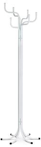 Autronic - Vešiak stojanový, kovová konštrukcia, biely matný lak, výška 188 cm, nosnosť 12 kg - 83707-06 WT VÝPRODEJ