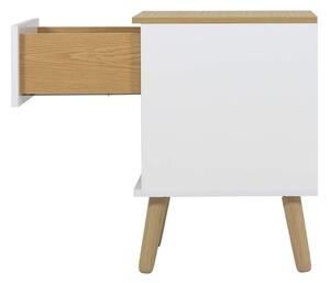 MUZZA Nočný stolík todo 40 x 60 cm biely