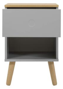 MUZZA Nočný stolík todo 40 x 60 cm sivý