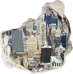 Nálepka 3D diera samolepiaca Manhattan new york city