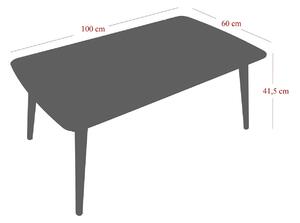 Dizajnový konferenčný stolík Hecuba 100 cm čierny