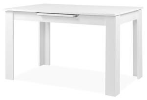 Jedálenský stôl BAUCIS 90A biela, šírka 125 cm
