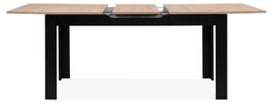 Jedálenský stôl BAUCIS 90A dub artisan/čierna, šírka 160 cm
