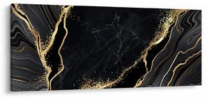 Obraz zlaté abstrakcie (120x50 cm)