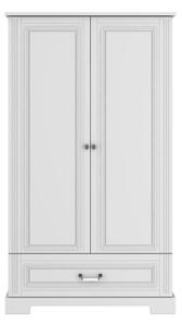 Šatníková skriňa INES 2-dverová | sivá vysoká