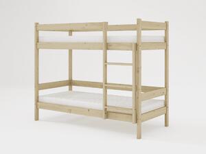 Poschodová posteľ SAM s roštom | borovica 90 x 200 cm