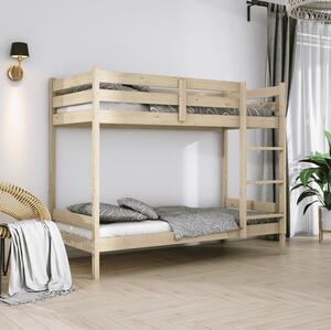 Poschodová posteľ AVA s roštom | borovica 80 x 200 cm