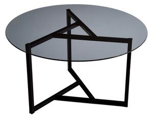 Čierny okrúhly konferenčný stolík ø 75 cm Trio - Neostill