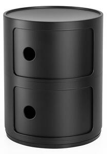 Stolík s úložným priestorom Componibili 4986, matný, 2 úložné diely, viac farieb Farba: černá