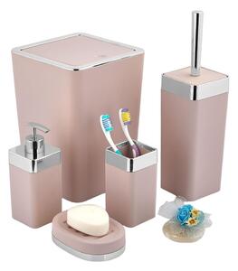 Ružová súprava doplnkov do kúpeľne - Oyo Concept