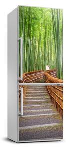 Nálepka tapeta na chladničku Bambusový les